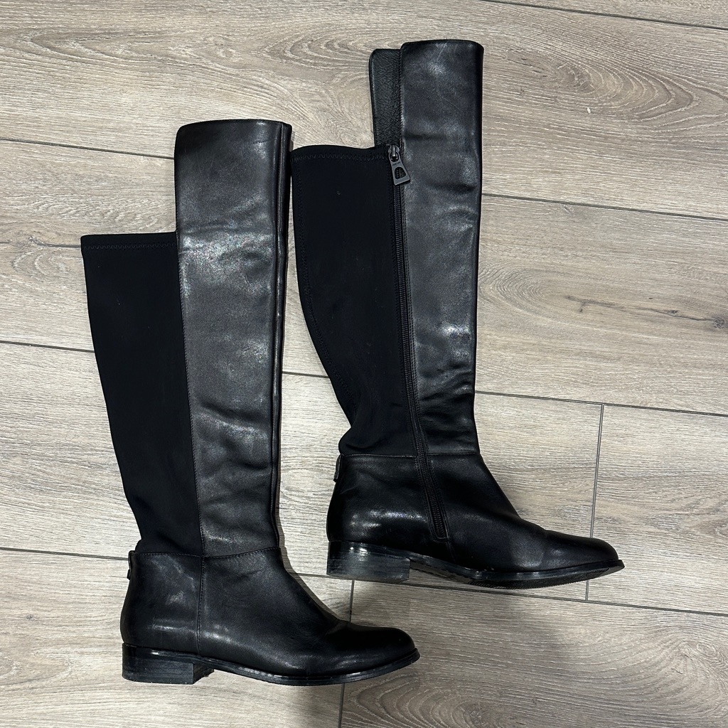 Rudsak Boots Leather & Stretch Fabric Size 37